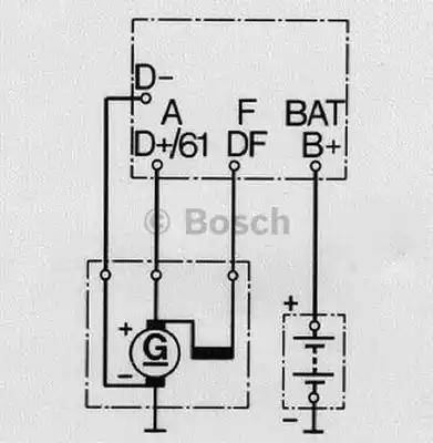 BOSCH 0 190 350 015 - Регулятор напряжения, генератор unicars.by