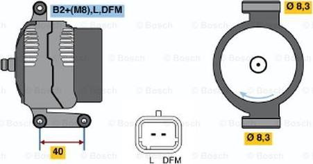 BOSCH 0 124 415 013 - Генератор unicars.by