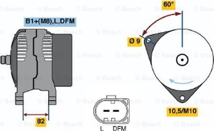 BOSCH 0 124 515 058 - Генератор unicars.by