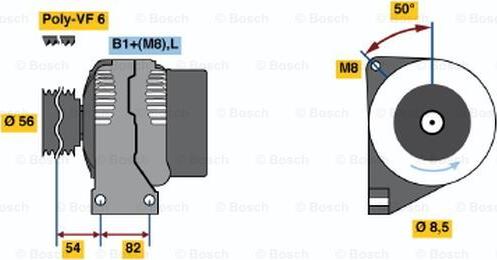 BOSCH 0 124 625 024 - Генератор unicars.by