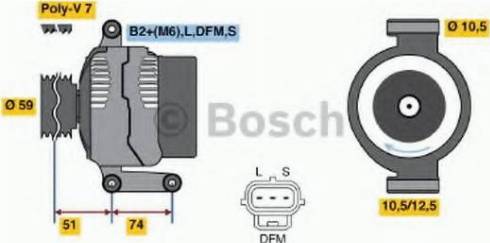 BOSCH 0 124 315 019 - Генератор unicars.by