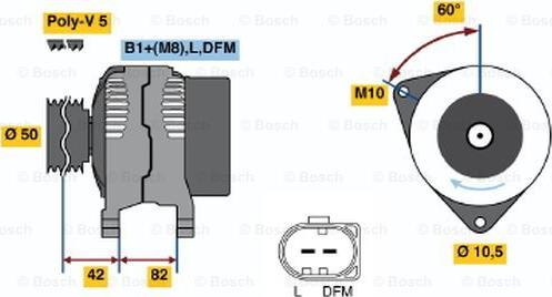 BOSCH 0 124 315 014 - Генератор unicars.by