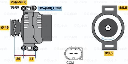 BOSCH 0 124 525 059 - Генератор unicars.by