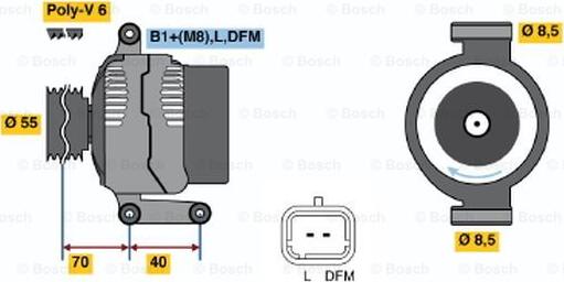 BOSCH 0 124 325 024 - Генератор unicars.by