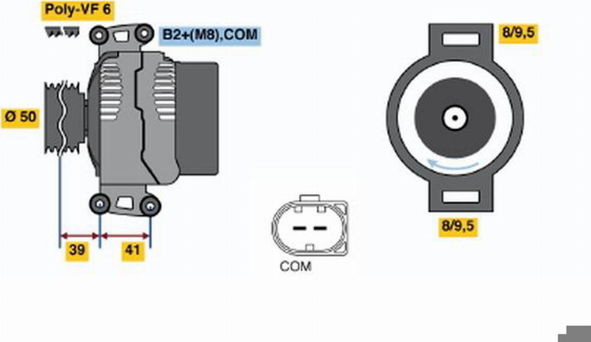 BOSCH 0124325072 - Генератор unicars.by