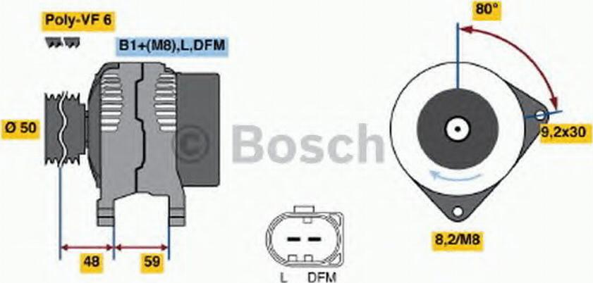 BOSCH 0124325142 - Генератор unicars.by