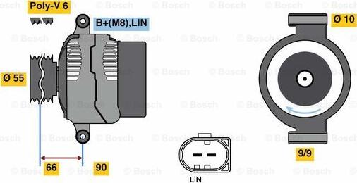 BOSCH 0 125 711 047 - Генератор unicars.by