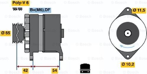 BOSCH 0 120 450 028 - Генератор unicars.by