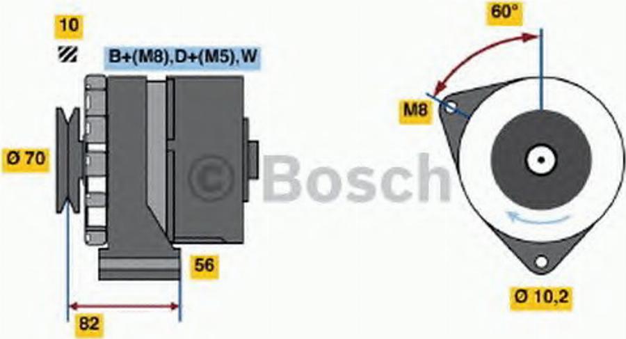 BOSCH 0 120 469 991 - Генератор unicars.by