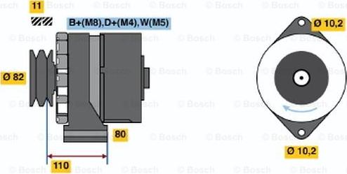 BOSCH 0 120 469 959 - Генератор unicars.by