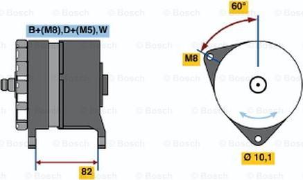 BOSCH 0 120 469 908 - Генератор unicars.by