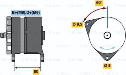 BOSCH 0 120 469 913 - Генератор unicars.by