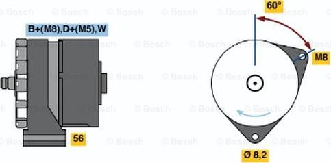 BOSCH 0 120 469 933 - Генератор unicars.by