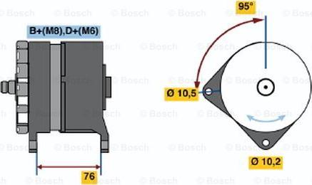 BOSCH 0 120 469 973 - Генератор unicars.by