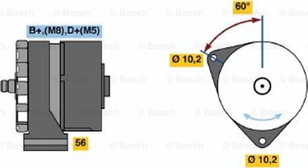 BOSCH 0 120 469 590 - Генератор unicars.by