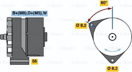 BOSCH 0 120 469 545 - Генератор unicars.by