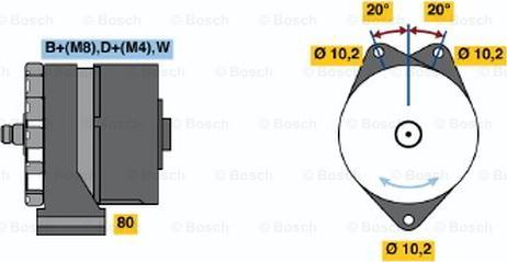 BOSCH 0 120 469 562 - Генератор unicars.by