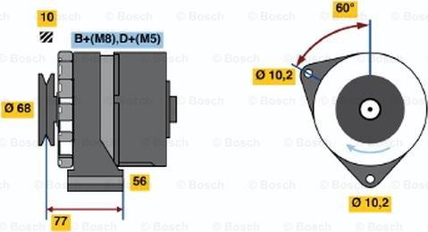 BOSCH 0 986 033 140 - Генератор unicars.by