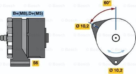 BOSCH 0 120 469 588 - Генератор unicars.by