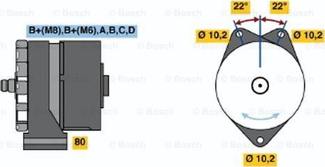 BOSCH 0 120 469 692 - Генератор unicars.by