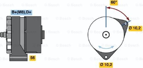 BOSCH 0 120 489 310 - Генератор unicars.by