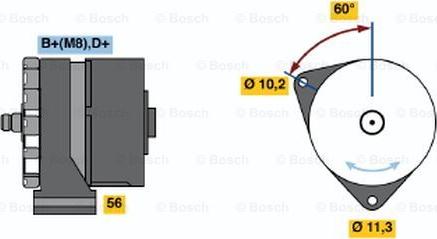 BOSCH 0 120 469 682 - Генератор unicars.by