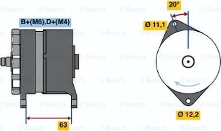 BOSCH 0 120 469 634 - Генератор unicars.by