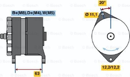 BOSCH 0 120 469 048 - Генератор unicars.by