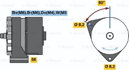 BOSCH 0 120 469 043 - Генератор unicars.by