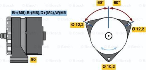 BOSCH 0 120 469 796 - Генератор unicars.by