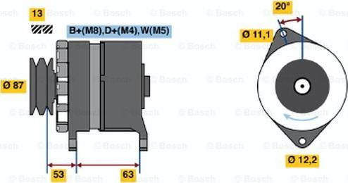 BOSCH 0 120 469 010 - Генератор unicars.by