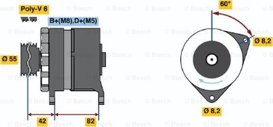 BOSCH 0 120 469 017 - Генератор unicars.by