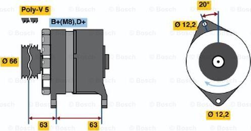 BOSCH 0 120 469 034 - Генератор unicars.by