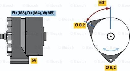 BOSCH 0 120 469 532 - Генератор unicars.by