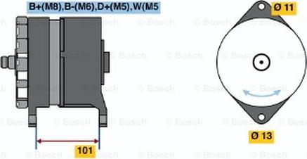 BOSCH 0 120 469 033 - Генератор unicars.by