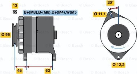 BOSCH 0 120 469 037 - Генератор unicars.by