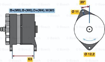 BOSCH 0 120 469 024 - Генератор unicars.by