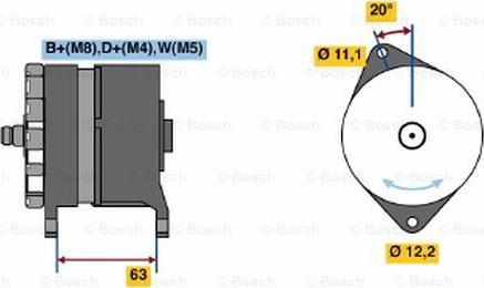 BOSCH 0 120 469 113 - Генератор unicars.by