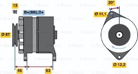 BOSCH 0 120 469 849 - Генератор unicars.by