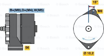 BOSCH 0 120 469 850 - Генератор unicars.by