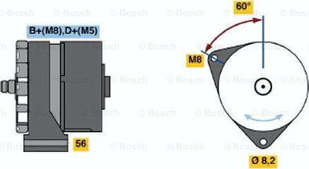 BOSCH 0 120 469 862 - Генератор unicars.by