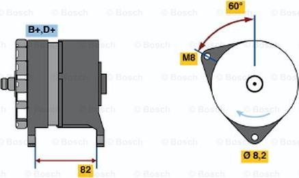 BOSCH 0 120 469 808 - Генератор unicars.by