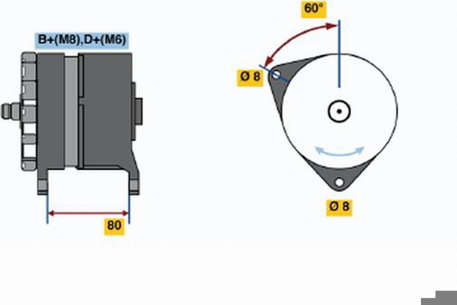 BOSCH 0120469829 - Генератор unicars.by