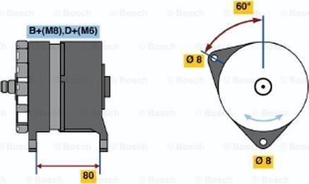 BOSCH 0 120 469 878 - Генератор unicars.by