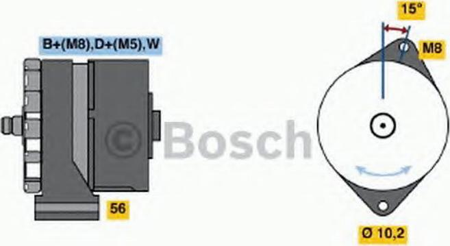 BOSCH 0 120 469 722 - Генератор unicars.by