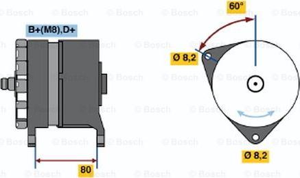 BOSCH 0 120 468 042 - Генератор unicars.by