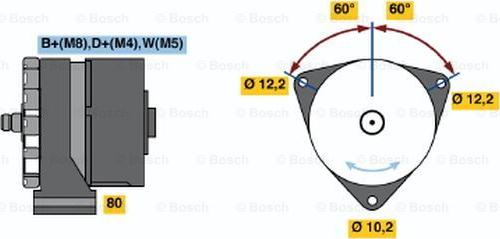 BOSCH 0 120 468 115 - Генератор unicars.by