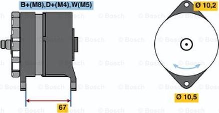 BOSCH 0 120 468 065 - Генератор unicars.by