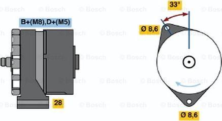 BOSCH 0 120 468 030 - Генератор unicars.by