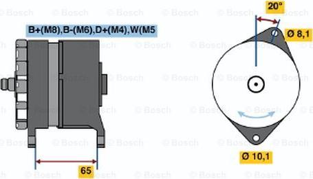 BOSCH 0 120 468 140 - Генератор unicars.by